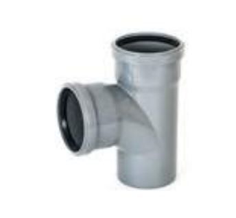 UPVC SOIL TEE GREY 871/2 DEG 160 MM