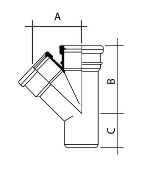 UPVC SOIL DBL SKT 'Y' BRANCH 6