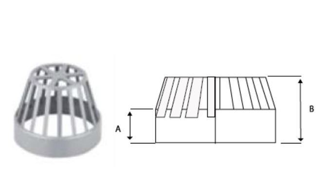 UPVC SOIL BALLOON GRATE 4