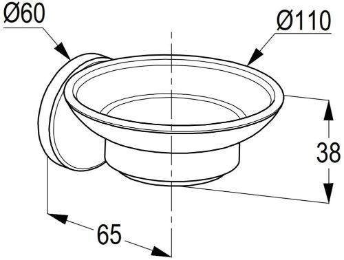 KLUDI CALIBER GLASS SOAP DISH