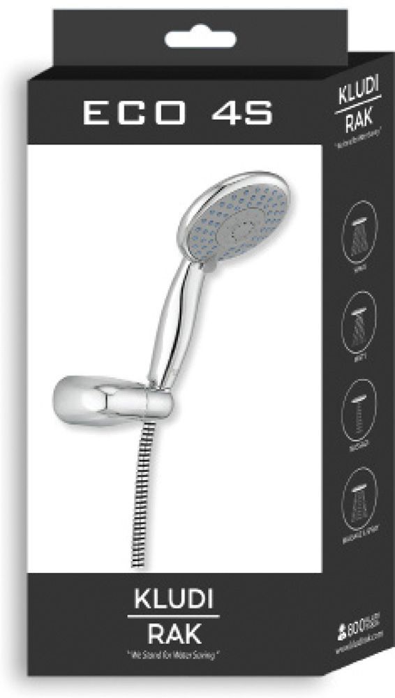 KLUDI POLO 4 SPRAY SET 120 MM HAND SHOWER/ ADJUSTABLE HOLDER/ HOSE