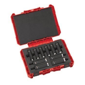 MILWAUKEE SHOCKWAVE™ IMPACT DUTY SOCKET SET DEEP SET | 1/2 | 10 PCS