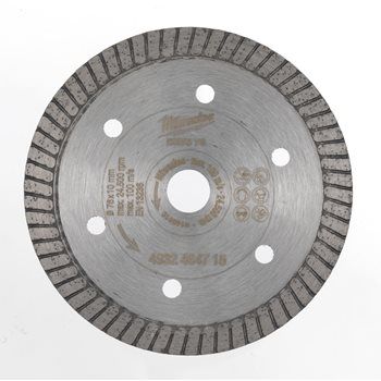 MILWAUKEE DIAMOND BLADE DHTS 76MM - 1 PC