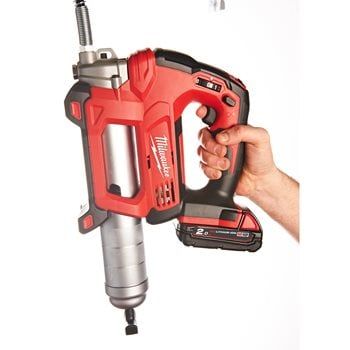 MILWAUKEE M18 GREASE GUN KIT, 1 X 2.0 AH BATTERY PACK, M12-18 C CHARGER, KITBOX