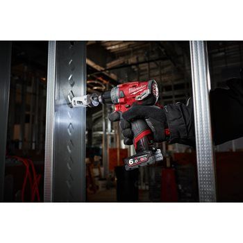 MILWAUKEE M12 FUE SUB COMPACT PERCUSSION DRILL KIT, 2 X 4.0 AH BATTERY PACKS, C12 C CHARGER, HD BOX