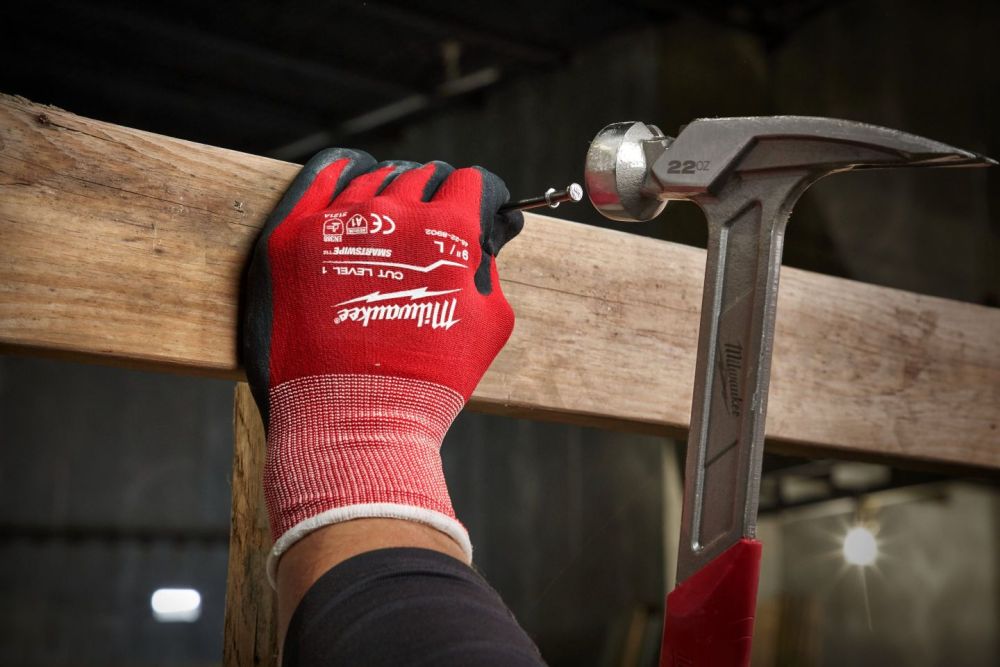 MILWAUKEE CUT LEVEL 1 DIPPED GLOVES - M/8 - 1PC
