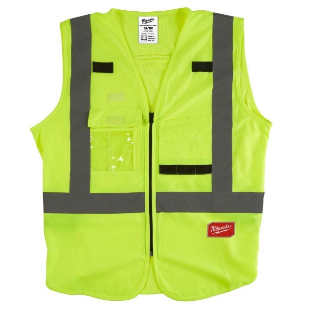 MILWAUKEE HI-VISIBILITY VEST YELLOW - S/M