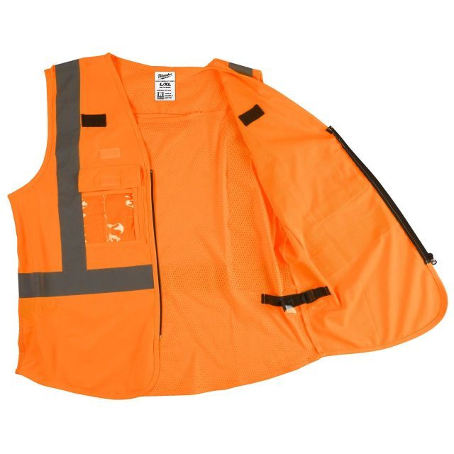 MILWAUKEE Hi-Visibility Vest Orange - L/XL -1pc