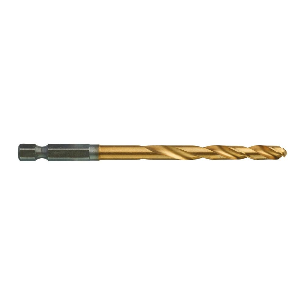 MILWAUKEE METAL DRILL BIT SHW HSS-TIN RED HEX | 6MM | 10 PCS