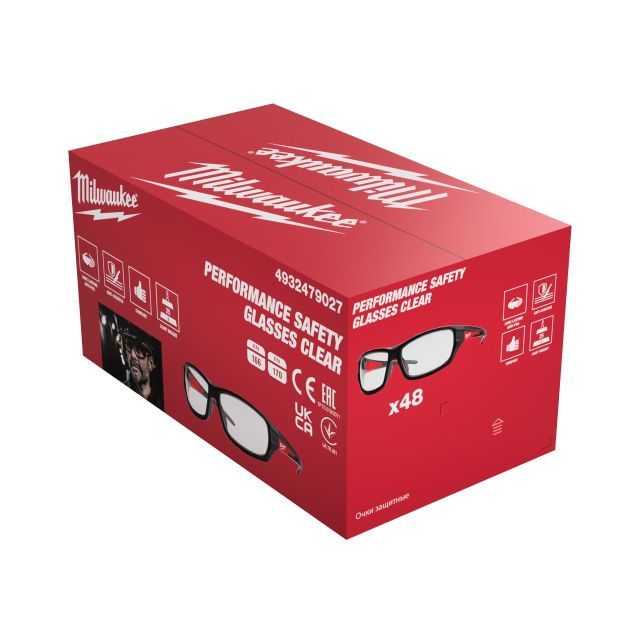 MILWAUKEE PERFORMANCE SAFETY GLASSES | CLEAR