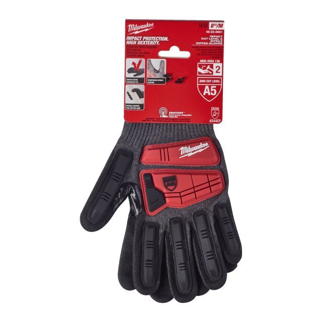 MILWAUKEE IMPACT CUT E GLOVES | 8/M | 1 PC