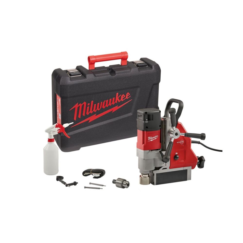 MILWAUKEE MAGNETIC DRIILING PRESS WITH PERMANENT MAGNET, AUTOSTOP|[MDP41]