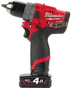 MILWAUKEE M12 FUE SUB COMPACT PERCUSSION DRILL KIT, 2 X 4.0 AH BATTERY PACKS, C12 C CHARGER, HD BOX|[M12FPD-402X]