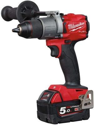 MILWAUKEE M18 FUEL DRILL DRIVER KIT, 2 X 5.0 AH BATTERY PACKS, M12-18 FC CHARGER, HD BOX|[M18FDD2-502X]