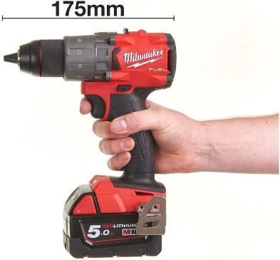 MILWAUKEE M18 FUEL DRILL DRIVER KIT, 2 X 5.0 AH BATTERY PACKS, M12-18 FC CHARGER, HD BOX|[M18FDD2-502X]