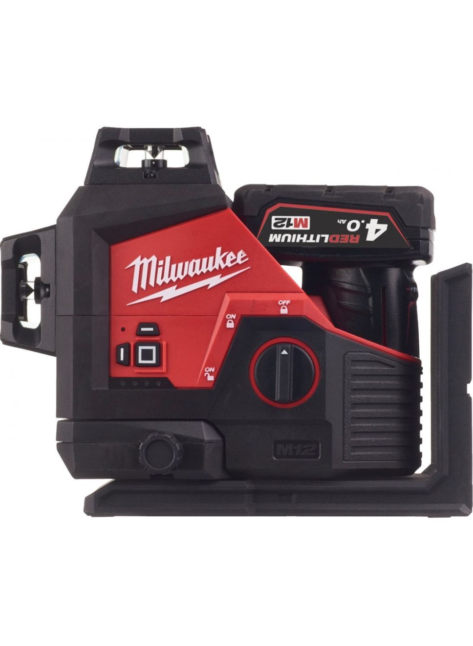 MILWAUKEE M12 GREEN 360? 3 PLANE LASER KIT, 1 X 4.0 AH LI-ION BATTERY AND CHARGER|[M123PL-401C ]