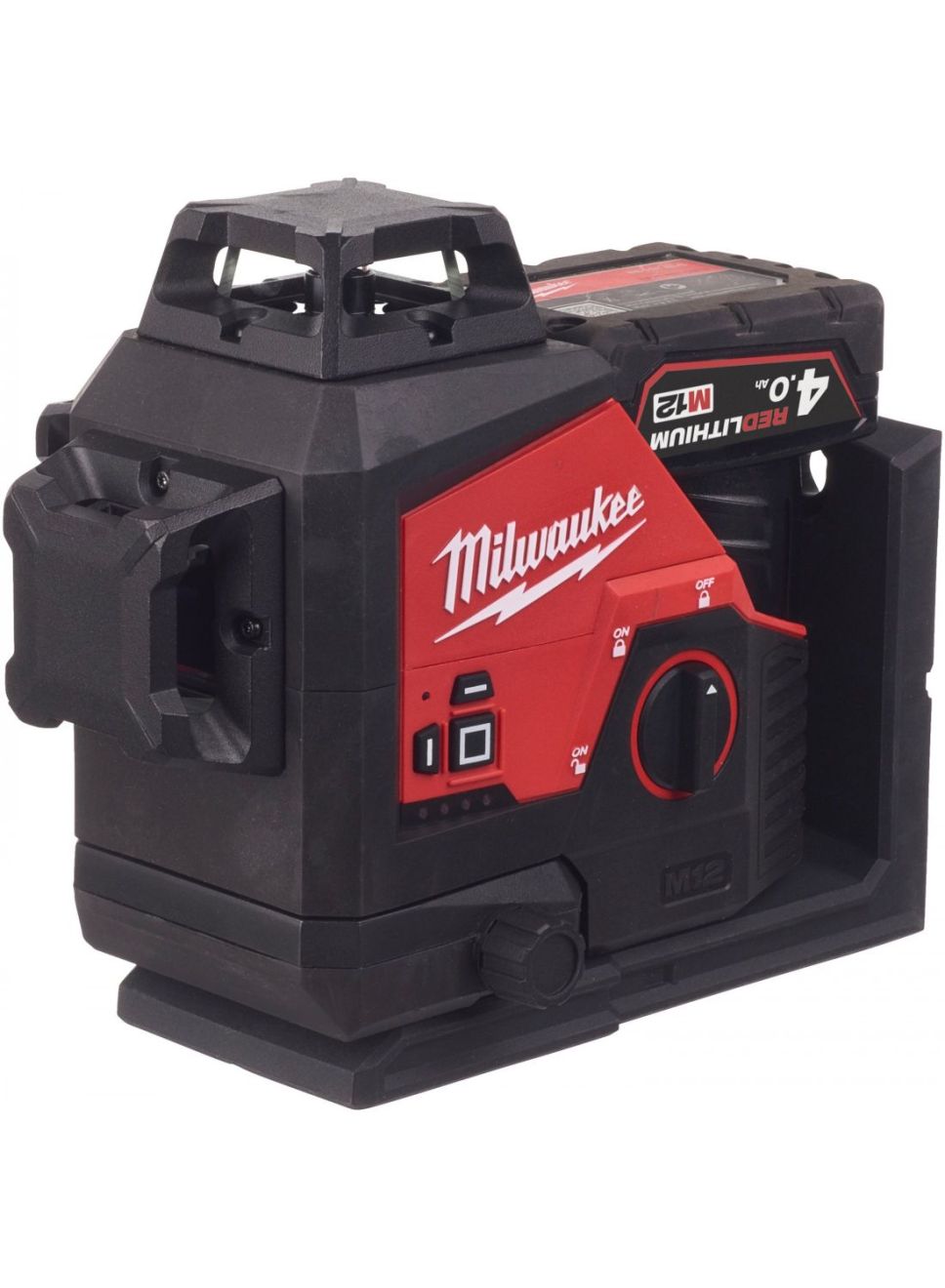 MILWAUKEE M12 GREEN 360? 3 PLANE LASER KIT, 1 X 4.0 AH LI-ION BATTERY AND CHARGER|[M123PL-401C ]