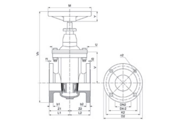 PEGLER DUCTILE IRON GATE VALVE PN16 V850 | DN80