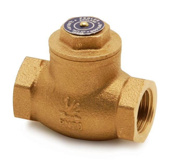 PEGLER BRONZE SWING CHECK VALVE PN20 10638 PT | 1 1/4 IN