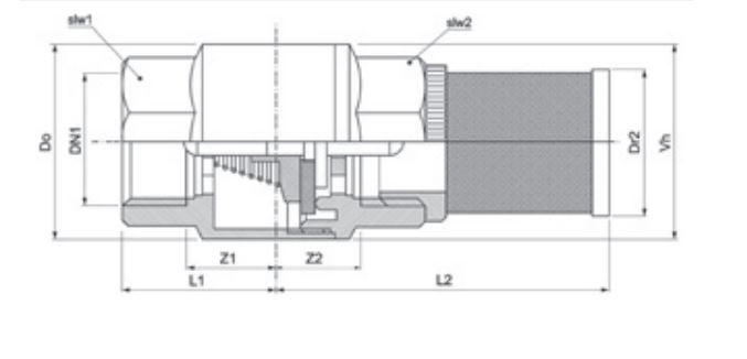 PEGLER BRASS FOOT VALVE 1064 PT | 4 IN