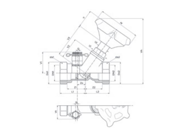 PEGLER DZR FIXED ORIFICE COMMISSIONING VALVE (FODRV) PARALLEL THREAD 1260SF | 1/2 IN