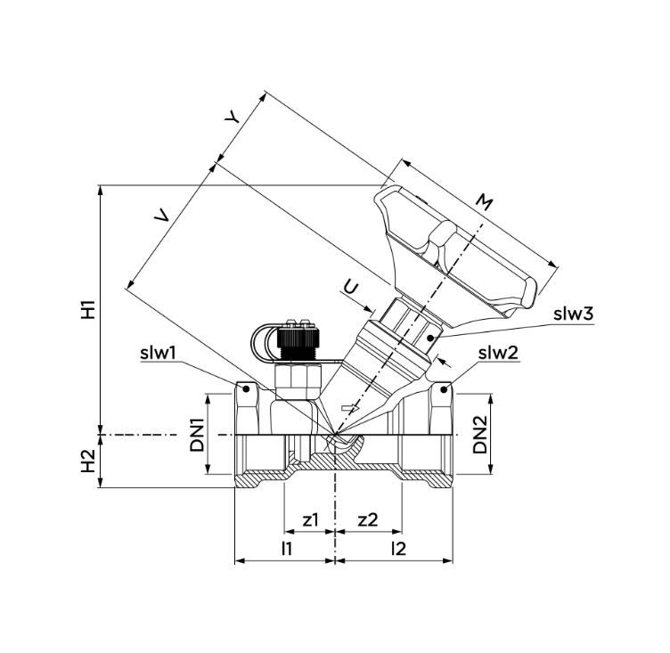 PEGLER DZR FIXED ORIFICE COMMISSIONING VALVE (FODRV) PARALLEL THREAD 1260SF | 1 1/2 IN