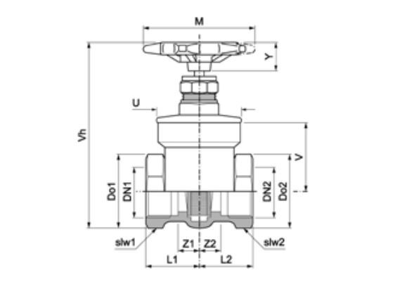 PEGLER BRASS GATE VALVE 1065 PT | 3/4 IN