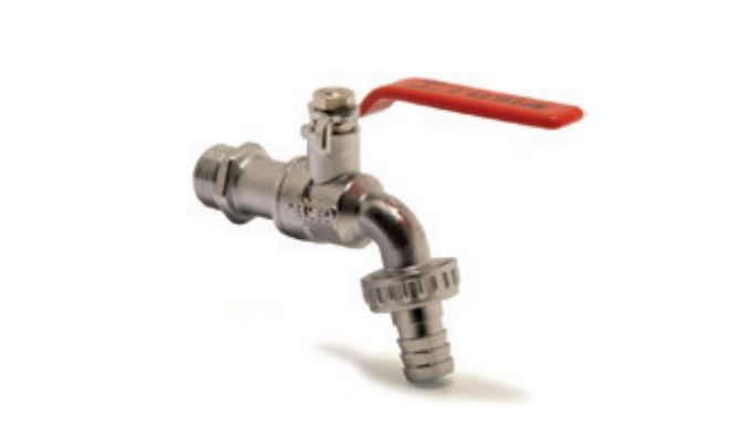 PEGLER CHROME PLATED BALL TYPE BIBTAP PB50 HU | 1/2 IN