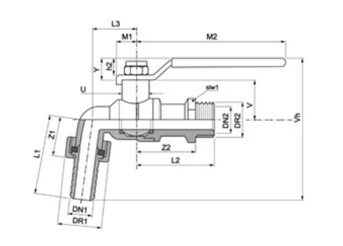 PEGLER CHROME PLATED BALL TYPE BIBTAP PB50 HU | 1/2 IN