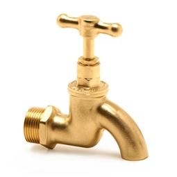 PEGLER LIGHT PATTERN BRASS BIBTAP 701S | 3/4 IN