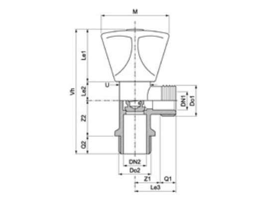PEGLER CHROMIUM PLATED BRASS ANGLE VALVE 79 | 1/2 IN