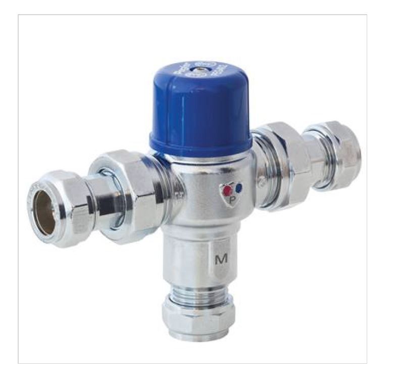 PEGLER THERMOSTATIC MIXING VALVE, COPPER X COPPER PEG402 | 15 MM