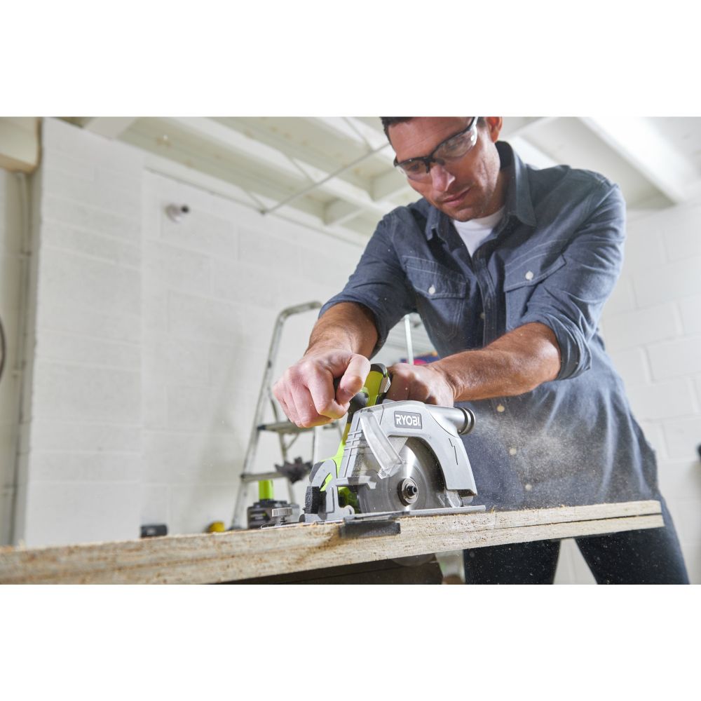 RYOBI 18V ONE+ CORDLESS CIRCULAR SAW, BARE TOOL, 165 MM [R18CS-0]