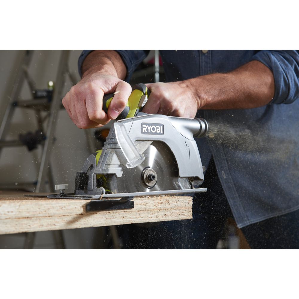 RYOBI 18V ONE+ CORDLESS CIRCULAR SAW, BARE TOOL, 165 MM [R18CS-0]