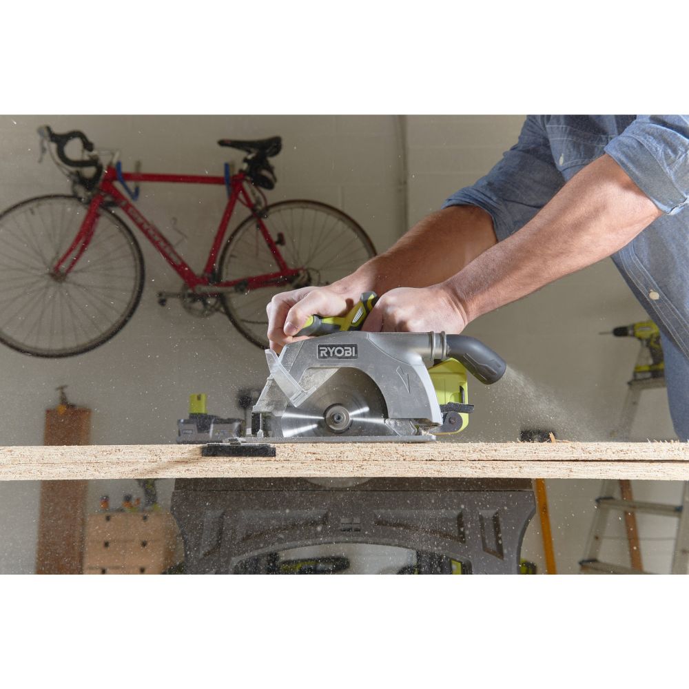 RYOBI 18V ONE+ CORDLESS CIRCULAR SAW, BARE TOOL, 165 MM [R18CS-0]