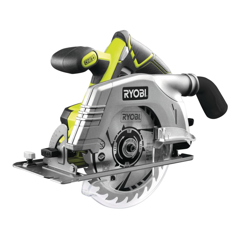 RYOBI 18V ONE+ CORDLESS CIRCULAR SAW, BARE TOOL, 165 MM [R18CS-0]