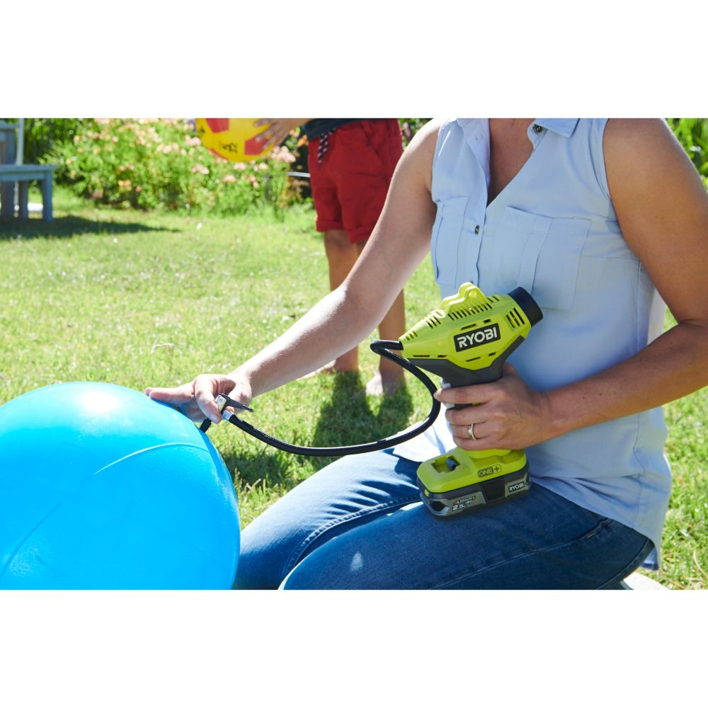 RYOBI 18V ONE+ CORDLESS HIGH PRESSURE INFLATOR, BARE TOOL [R18PI-0]