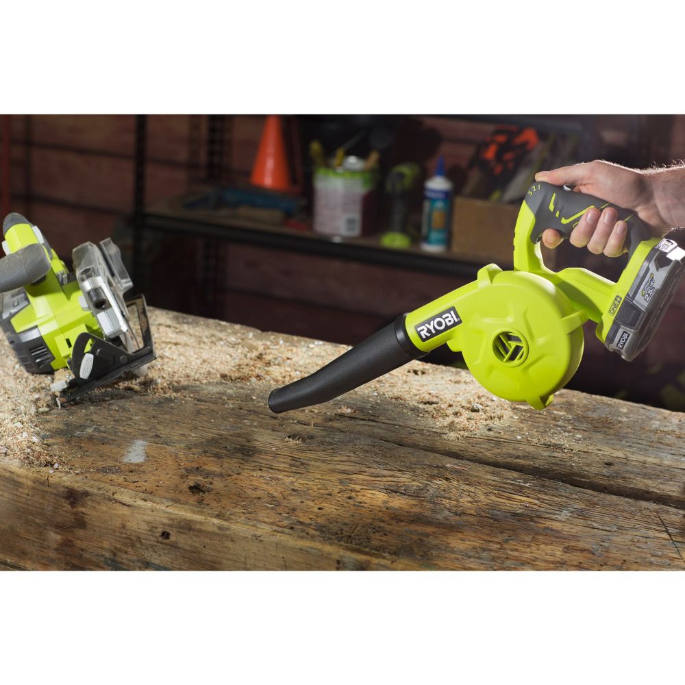 RYOBI 18V ONE+ CORDLESS TOOLSHOP BLOWER, BARE TOOL [R18TB-0]