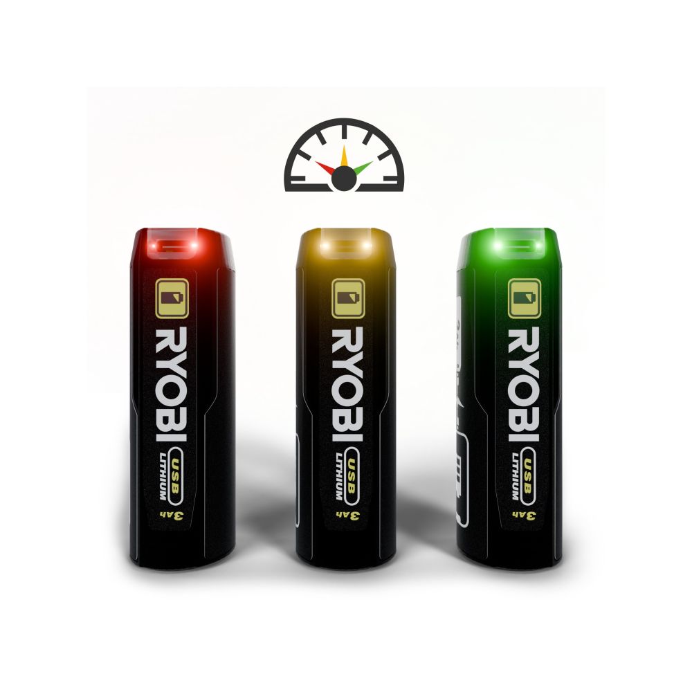RYOBI 4V USB LITHIUM BATTERY AND POWER BANK, 3.0 AH [RB4L30]