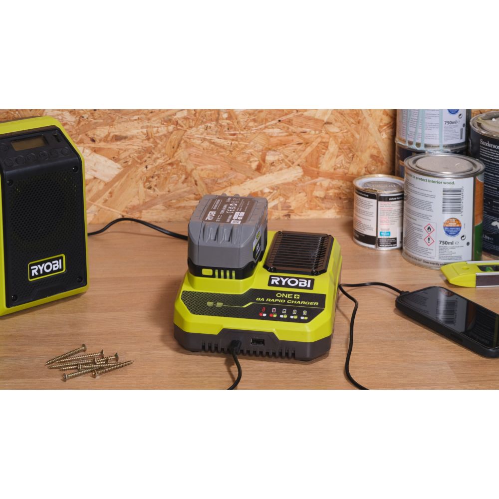 RYOBI 18V ONE+ RAPID CHARGER [RC18180]