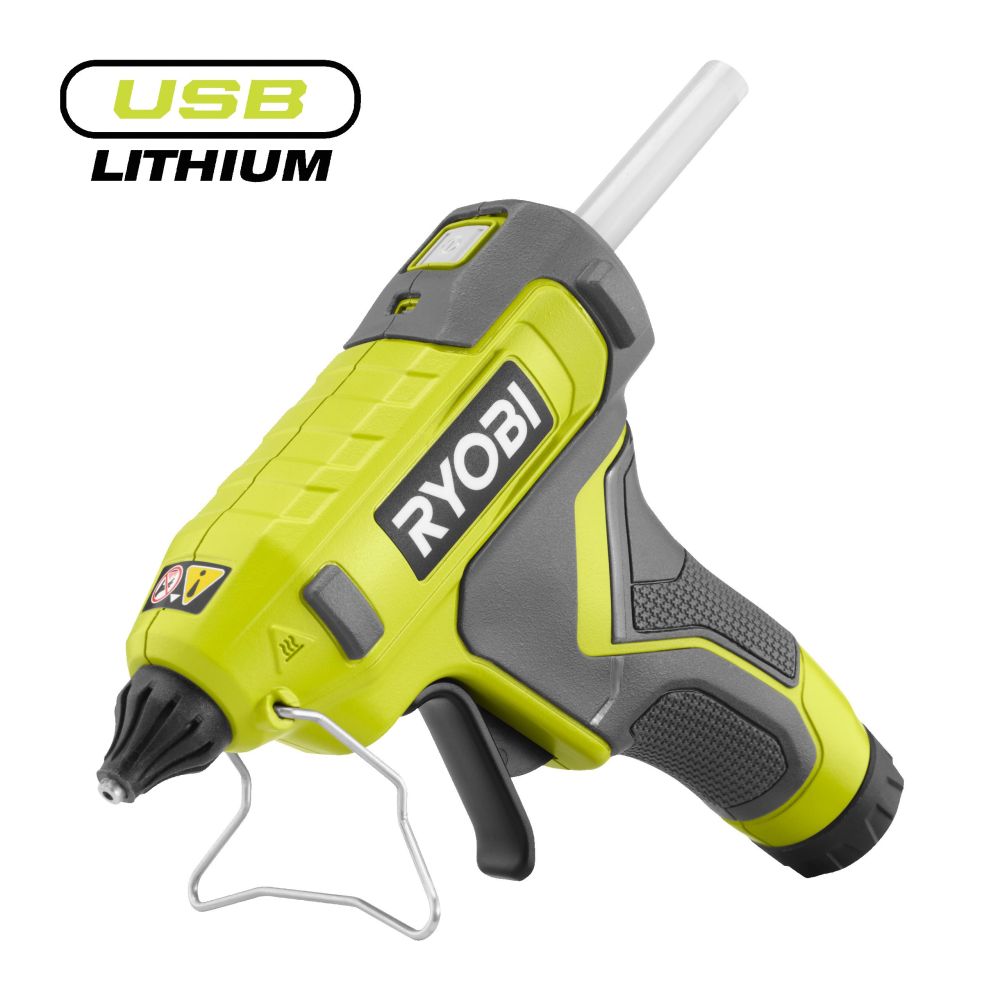 RYOBI 4V USB LITHIUM CORDLESS GLUE GUN, BARE TOOL [RGLU4-0]