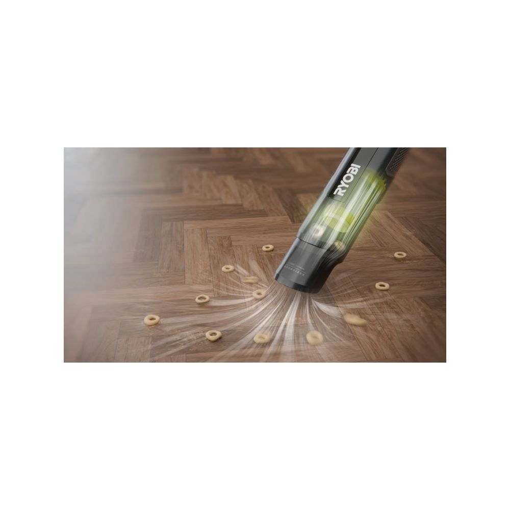 RYOBI 4V USB LITHIUM CORDLESS HAND VACUUM KIT WITH CHARGING BASE STATION, 2 X 2.0 AH BATTERY [RHV44-220G]