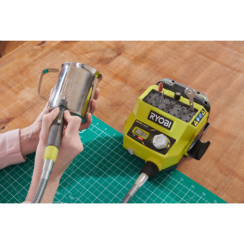 RYOBI 18V ONE+ ROTARY TOOL STATION, WITH 35 ACCESSORIES, BARE TOOL [RRTS18-0A35]
