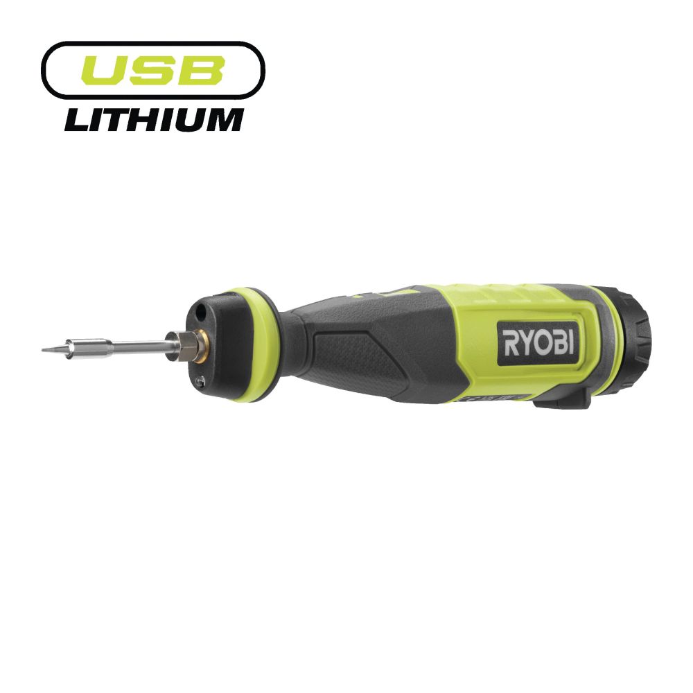 RYOBI 4V USB LITHIUM CORDLESS SOLDERING IRON, BARE TOOL [RSI4-0]