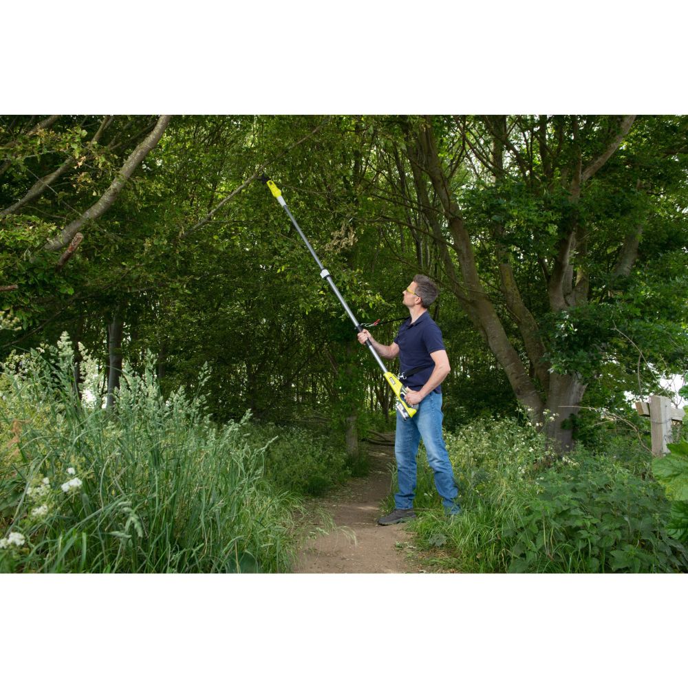 RYOBI 18V ONE+ CORDLESS POLE PRUNER, BARE TOOL, 32 MM [RY18PLA-0]