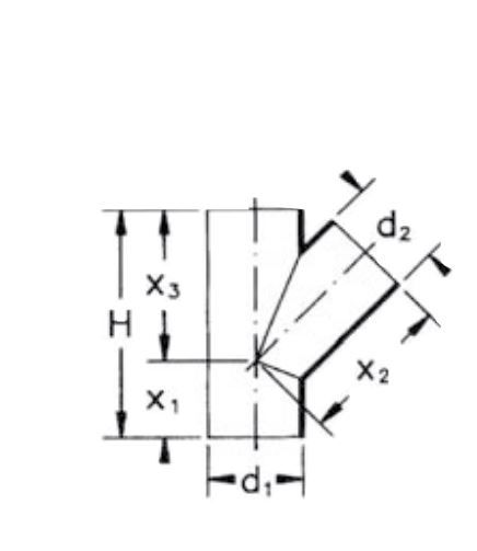 HDPE 45DEG BRANCH 50X50MM
