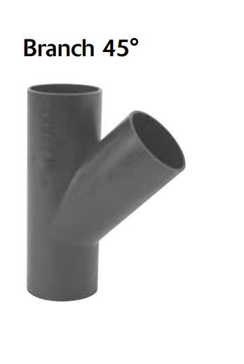 HDPE BRANCH 45DEG 160X110MM