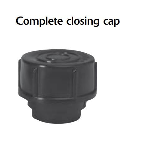 HDPE END CAP WITH SCREW COVER 110MM