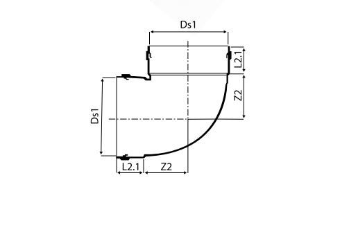 UPVC DRAIN BEND 87 DEG 200MM