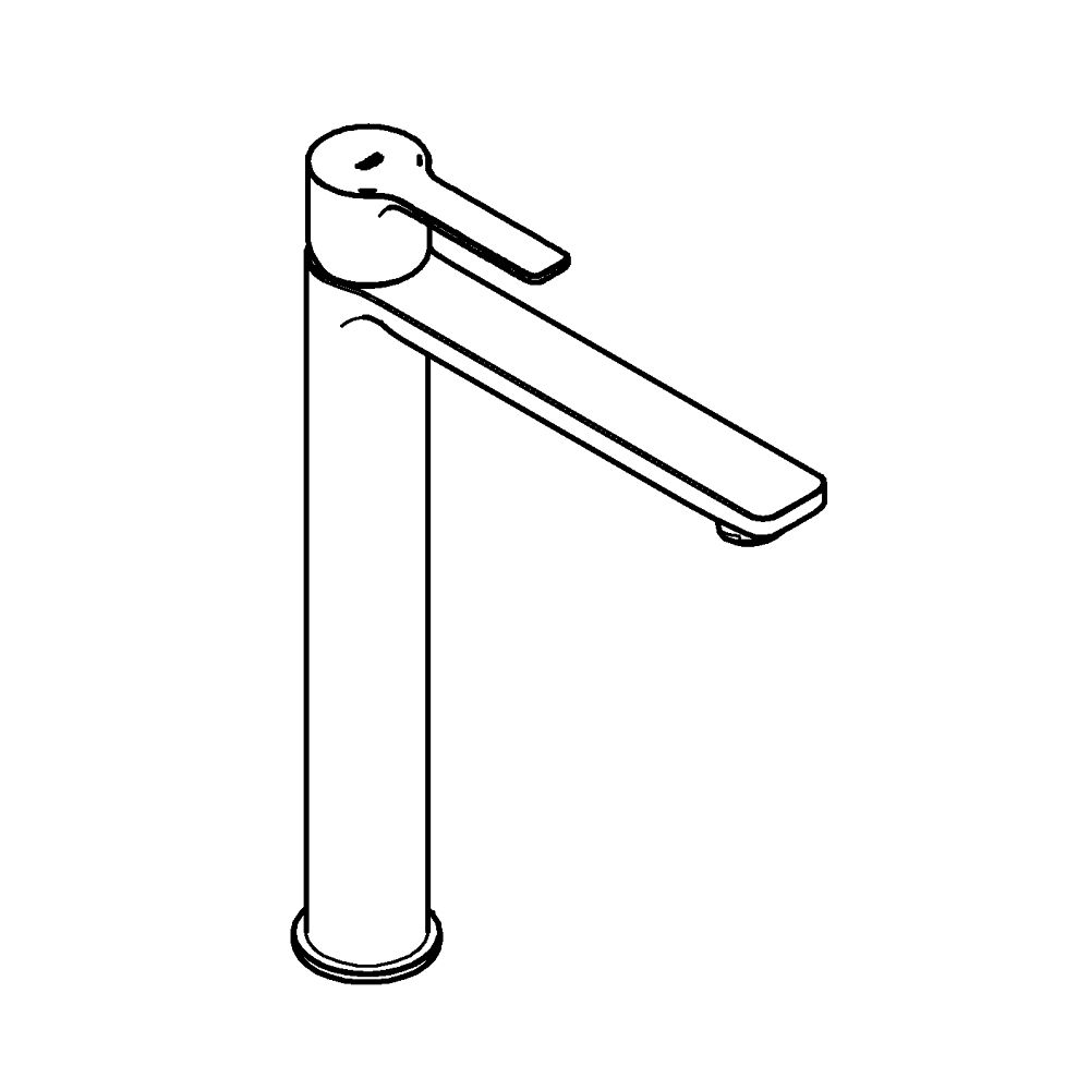 GROHE LINEARE SINGLE-LEVER BASIN MIXER | CHROME XL-SIZE 1/2 IN - ALTERNATIVE: GH2340510F